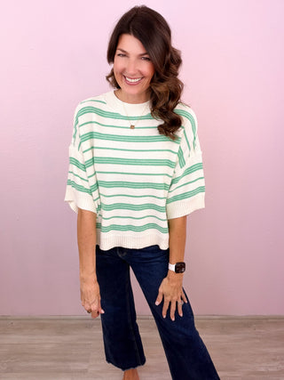 Spring Crush Knit Top
