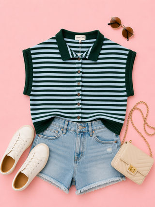 Soft Lines Sweater (Hunter)