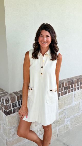 Easy Living Dress (Ecru)