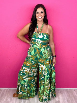 LMTD! Spring Fling Halter Neck Jumpsuit