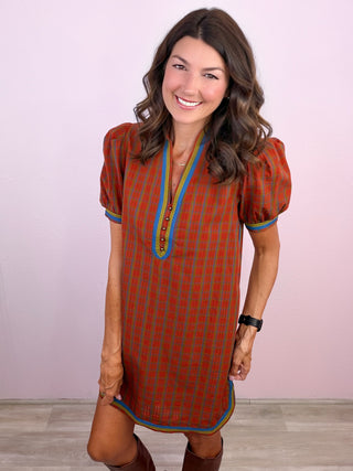 Plaid Perspective Dress