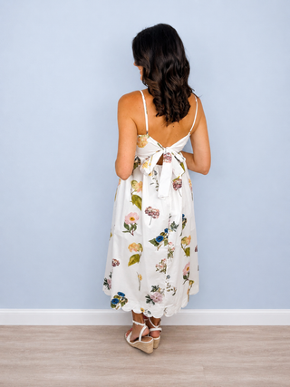 Sweet Escape Midi Dress (Ivory)