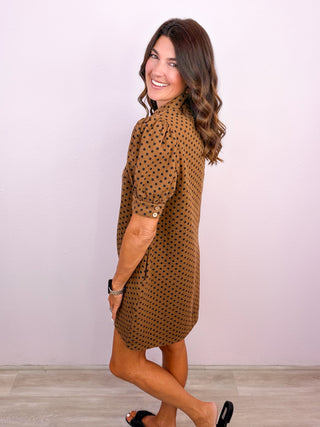 Polished in Polka Dots Dress