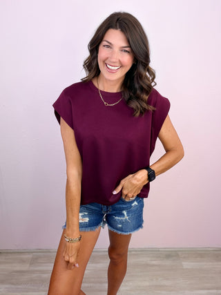 Simple Statement Top (Merlot)