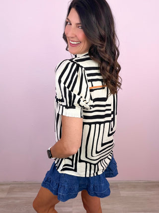 Bold Lines Blouse