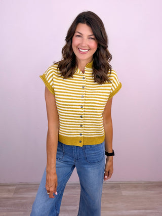 Soft Lines Sweater (Chartreuse)