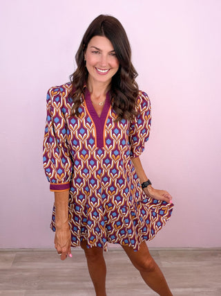 Own The Day Dress (Wine)