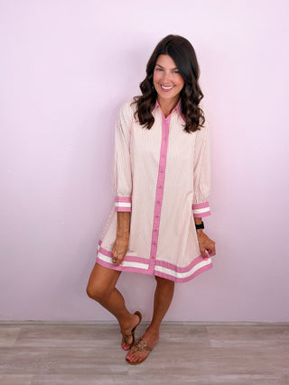 Sunday Social Dress (Pink)