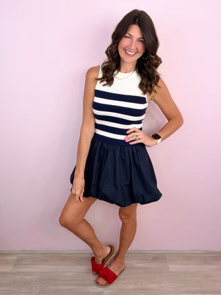 Mod Moment Bubble Hem Dress
