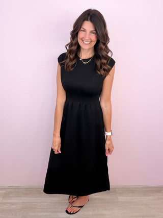 Elevated Throw On Midi Dress