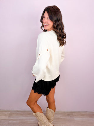 The Easy Elegance Sweater - Cream