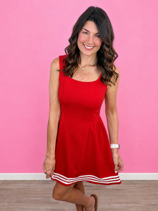 Game Day Cheer Dress (Red)