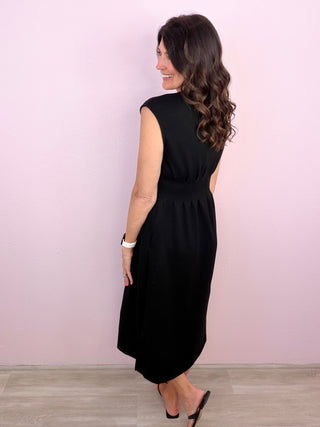 Elevated Throw On Midi Dress