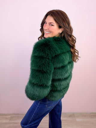 The Emerald Affair Faux Fur Jacket