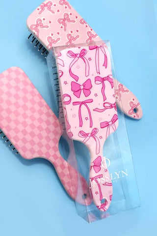 Detangle Paddle Hair Brush - CHECKERED