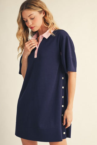 Just Add Confidence Dress (Navy)
