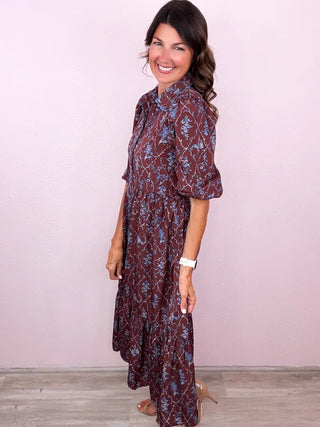 Through The Garden Midi Dress