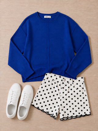 Wear On Repeat Knit Sweater (Blue)