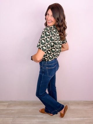 RISEN Tummy Control Flare Denim