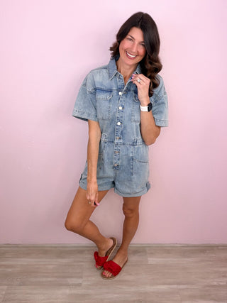 Denim Obsessed Romper