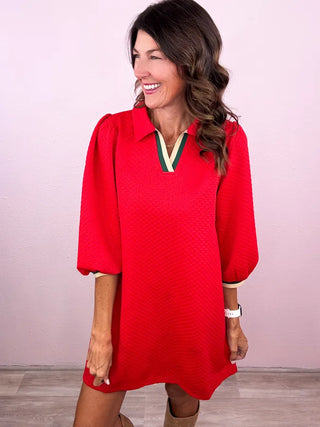 Poppy Textured Dress