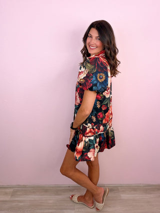 Scarlet Garden Dress (Black)