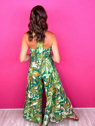 LMTD! Spring Fling Halter Neck Jumpsuit