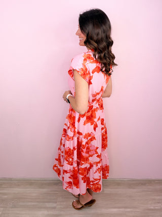 Sunset Style Midi Dress