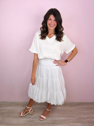 Everyday Dream Maxi Skirt (Ivory)