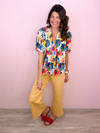 Painted Petals Top