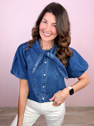 Statement Maker Denim Top