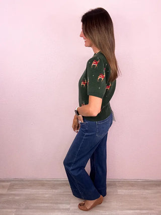 Hello, Deer Sweater Top