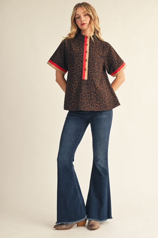 Wild Card Top (Brown)