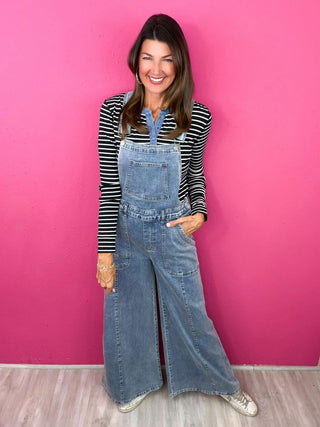 Effortless Agenda Denim Overalls