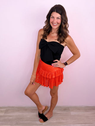 Tied Up Strapless Top
