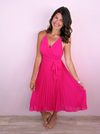 Darling Detail Pleated Dress