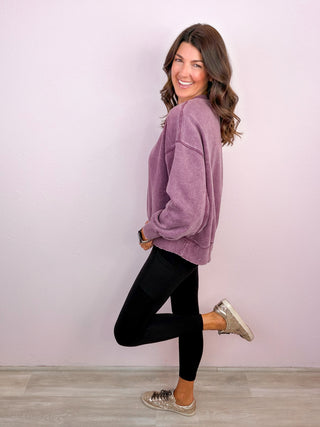 The Everyday Essential Sweatshirt - Purple