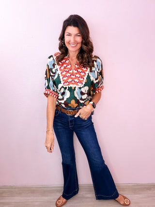 RISEN Tummy Control Flare Denim