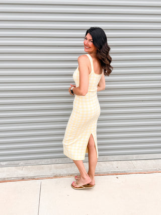 Sweetheart Picnic Midi Dress
