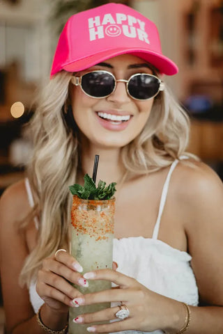 Happy Hour Foam Mesh Trucker Hat