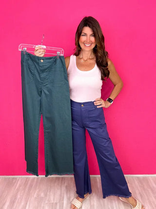 Colored High Waisted Flare Pants