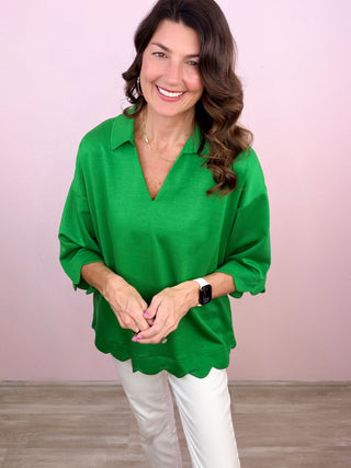 CURVY Scalloped & Cute Top