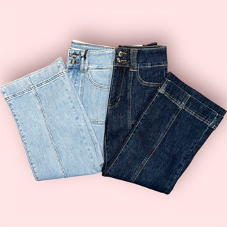 MICA HR Wide Crop Denim