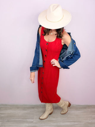 First Impression Midi Dress