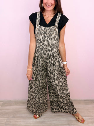 Cute In Leopard Overalls