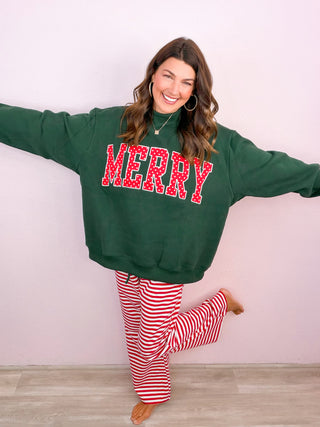 Candy Cane Cozy Striped Lounge Pants