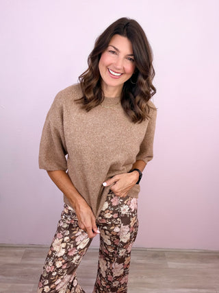 Everyday Luxe Knit Top (Taupe)