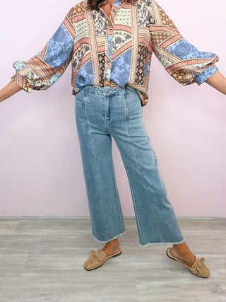 ENTRO Wide Leg Denim