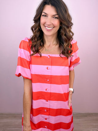 Playful Stripes Dress