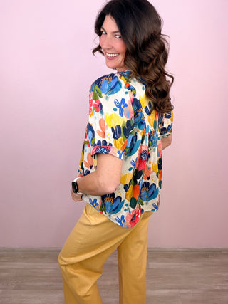 Painted Petals Top